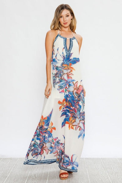 Flying Tomato Floral Maxi Dress - Ivory ...